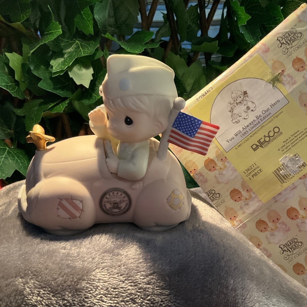 New Precious Moments~You Will Always Be Our Hero Figurine